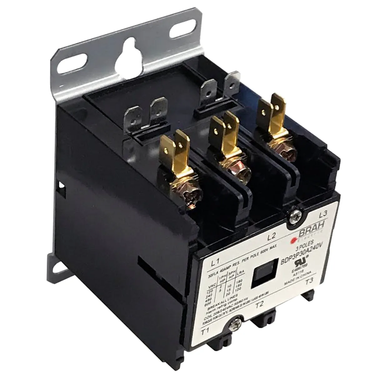 C25DND330B replacement Definite Purpose Contactor – BRAH BDP3P30A240V