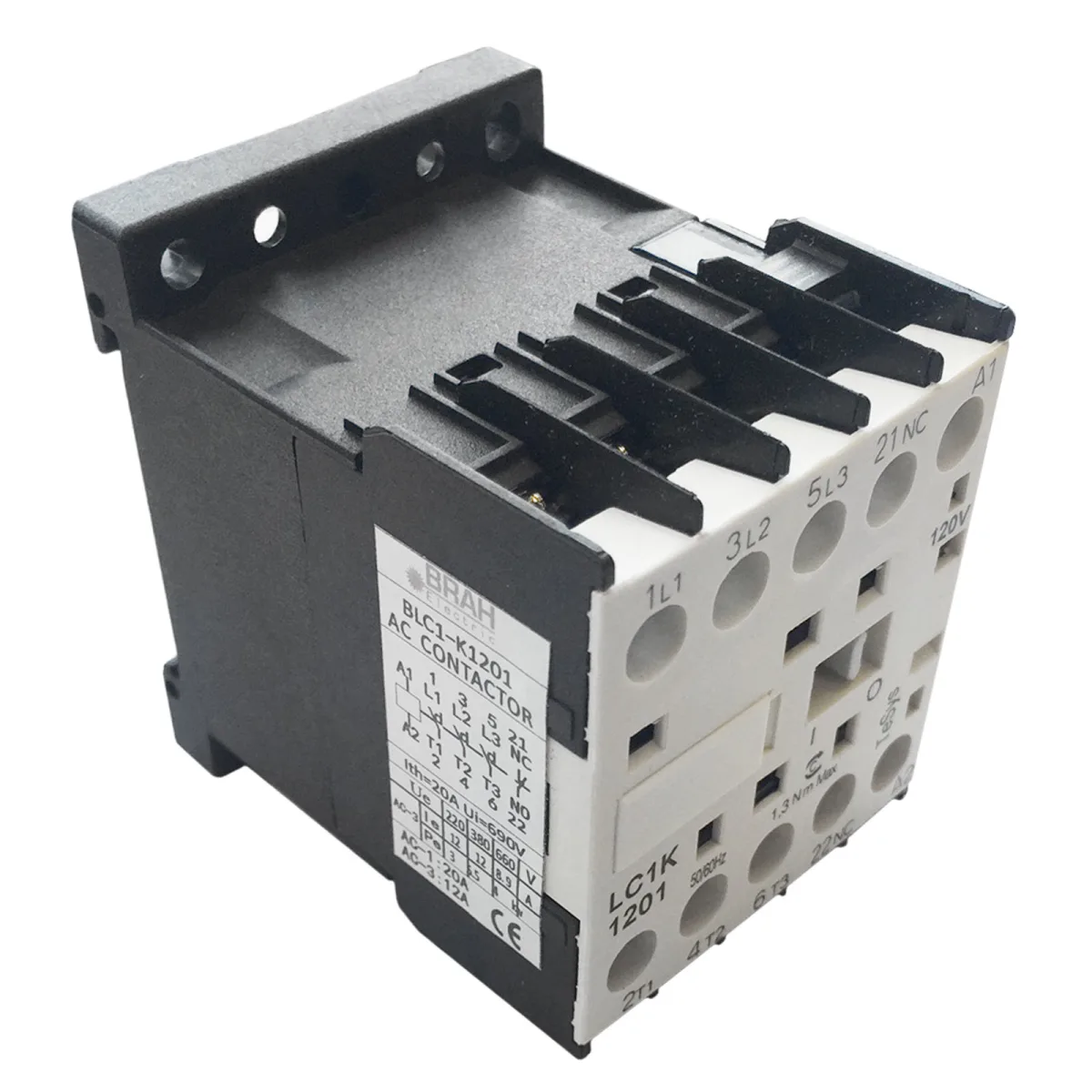 BRAH BLC1K1201-B7 Contactor – replacement for Telemecanique LC1K1201-B7
