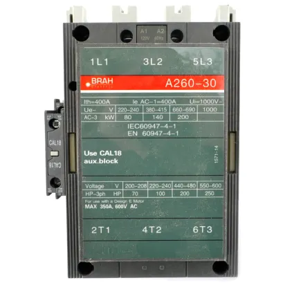 BRAH BA260-30-11-84 Contactor – replaces ABB A260-30-11-84
